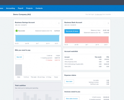 Xero screenshots