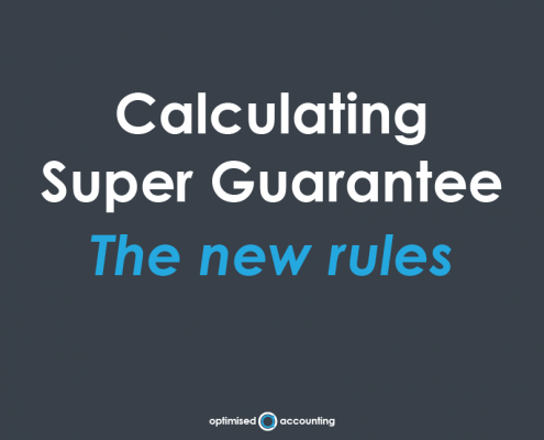 Calculating Super Guarantee