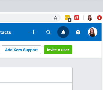 Invite a user into Xero