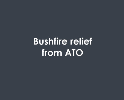 bushfire relief from ATO