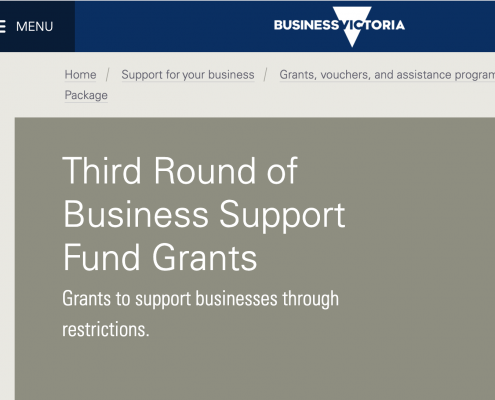 3rd round of business support fund grants