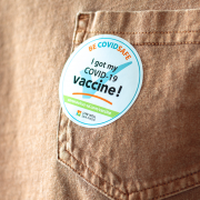 covid vaccine sticker