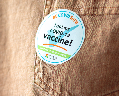 covid vaccine sticker