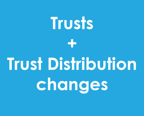 Trusts and trust distribution changes